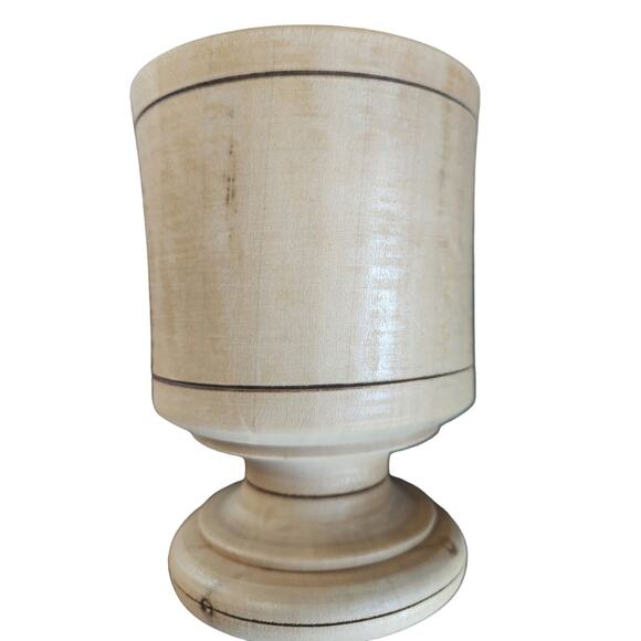 VTG Morter & Pestle Portugal Wood 5 1/2" tall - Picture 6 of 6